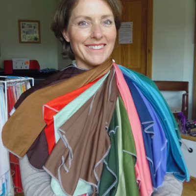 Fiona in her best colours autumn blue Lisa Fisher Colour and Style