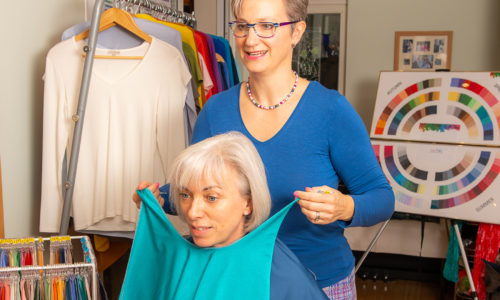 Lisa Fisher Putting a colour on Sarah